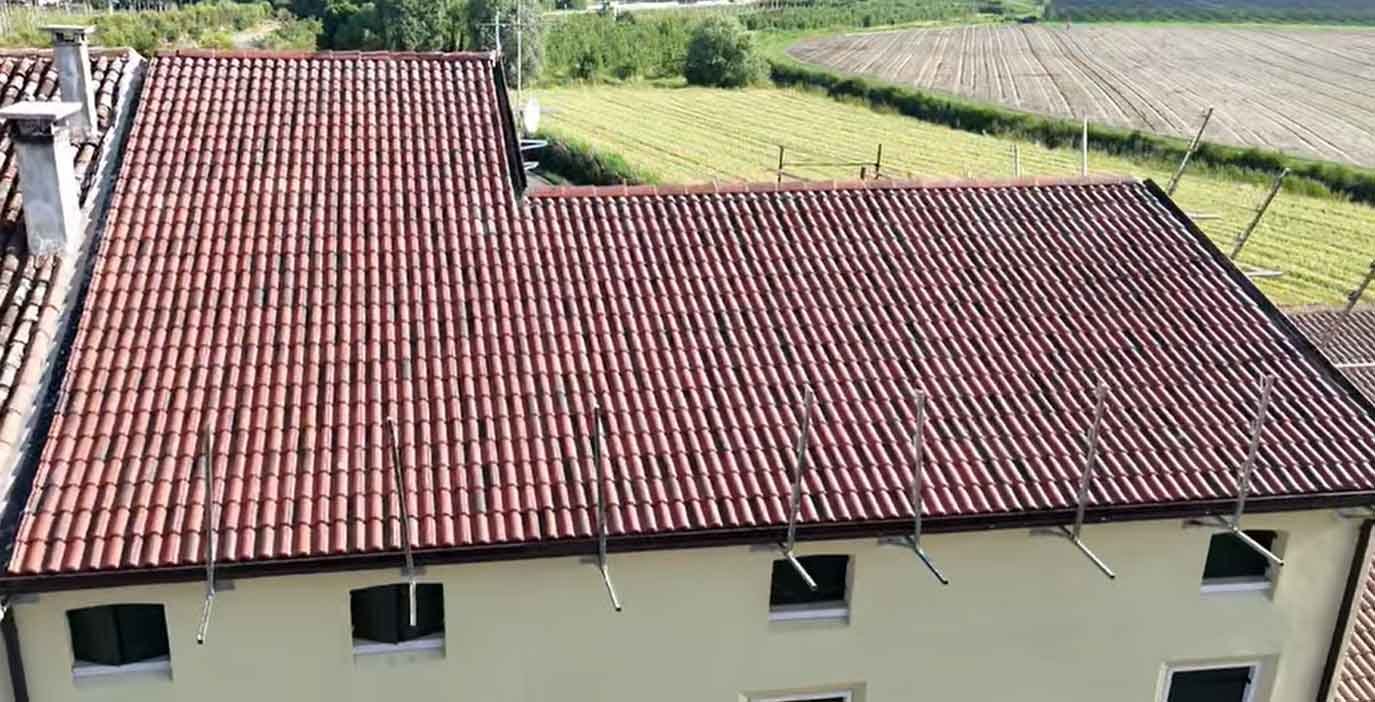 Stato del tetto dopo dell’intervento di rifacimento eseguito da Matteo Costruzioni Verona