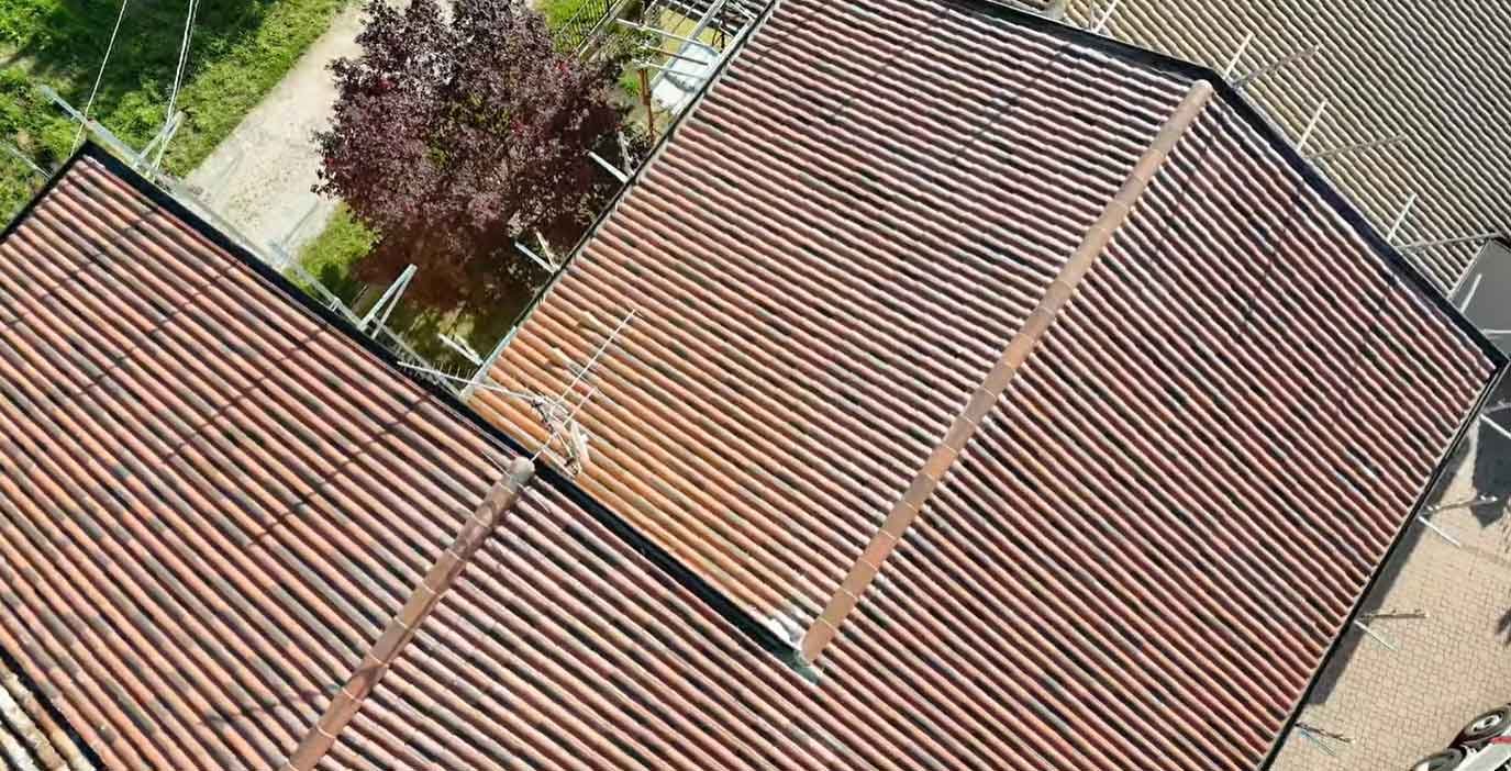 Stato del tetto dopo dell’intervento di rifacimento eseguito da Matteo Costruzioni Verona